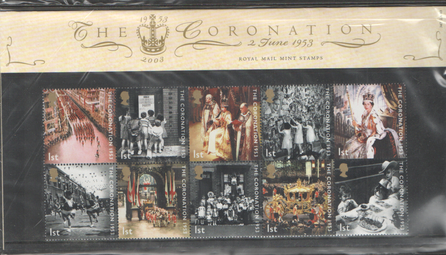 (image for) 2003 Coronation 50th Anniversary Royal Mail Presentation Pack 347